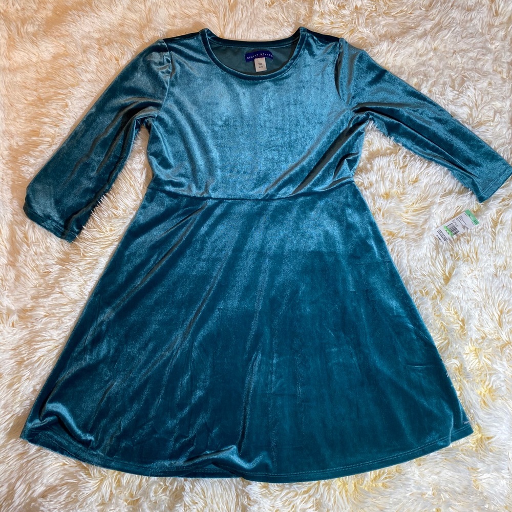 Girls Velveteen Skater Dress (Kids)